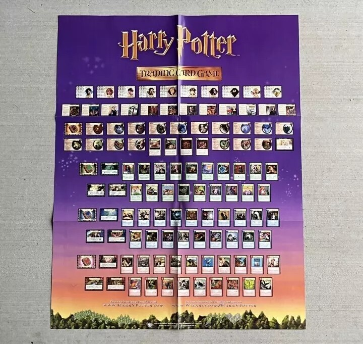 Vtg Harry potter Collectible Card Game TCG Trading Poster Promo RAR HTF 2001 Vtg Harry potter Collectible Card Game TCG Trading Poster Promo RAR HTF 2001