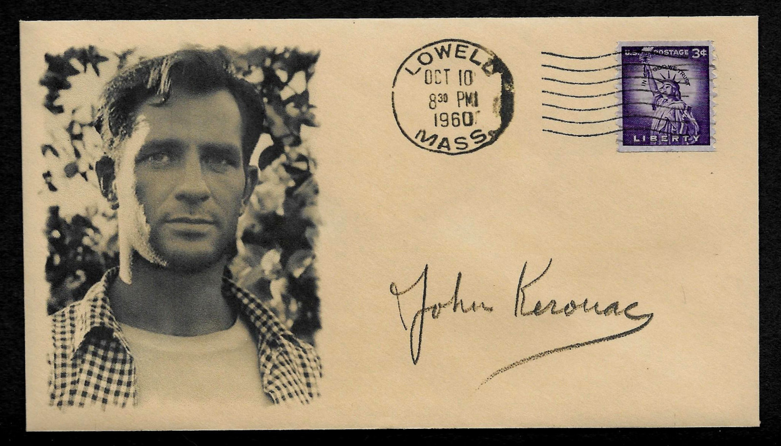 Jack Kerouac Featured on Ltd Edition Collector's Envelope Repr Autograph *OP991