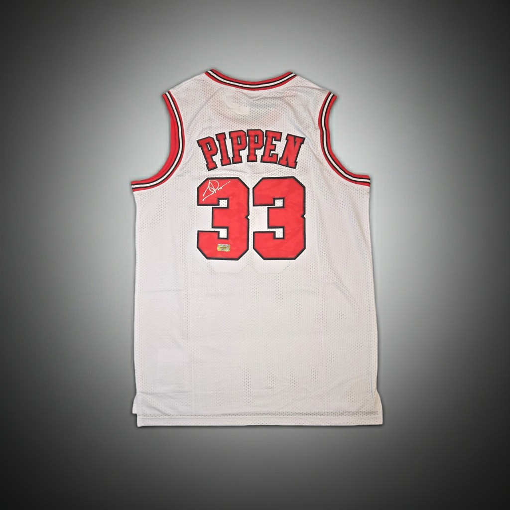 Scottie Pippen Signed Jersey #33 Chicago Bulls w/COA (2XL) Scottie Pippen Signed Jersey #33 Chicago Bulls w/COA (2XL)