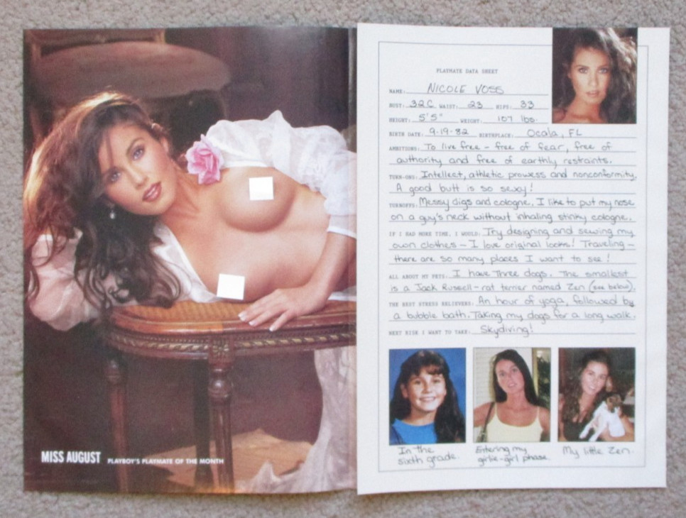 Nicole Voss PLAYBOY PLAYMATE CENTERFOLD ONLY August 2006 Pinup HTN59 Nicole Voss PLAYBOY PLAYMATE CENTERFOLD ONLY August 2006 Pinup HTN59