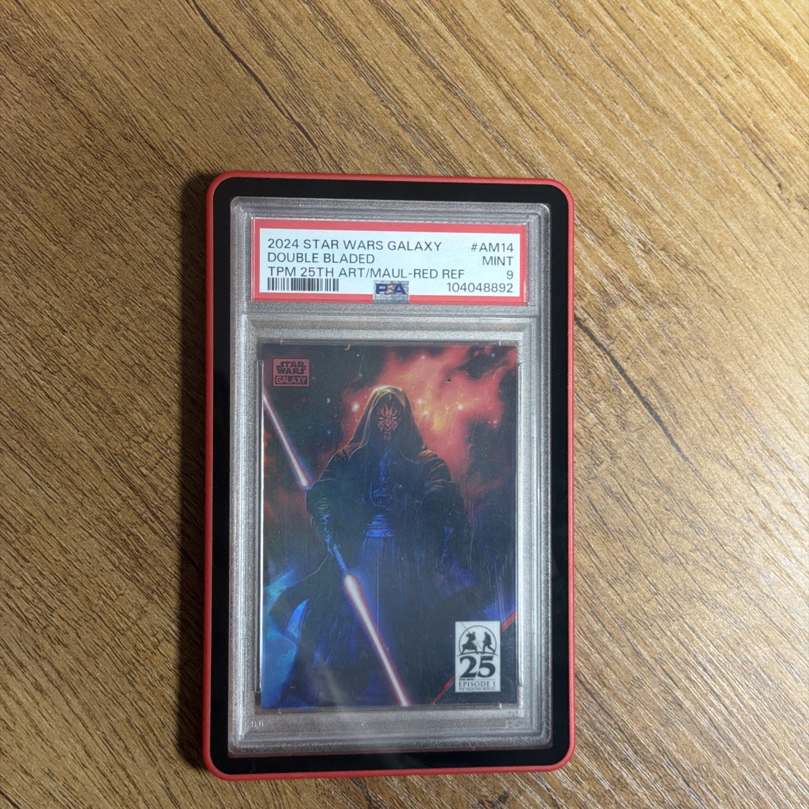 2024 Topps Chrome Star Wars Galaxy Double Bladed Red Ref. OMEGA 5/5 DARTH MAUL 2024 Topps Chrome Star Wars Galaxy Double Bladed Red Ref. OMEGA 5/5 DARTH MAUL