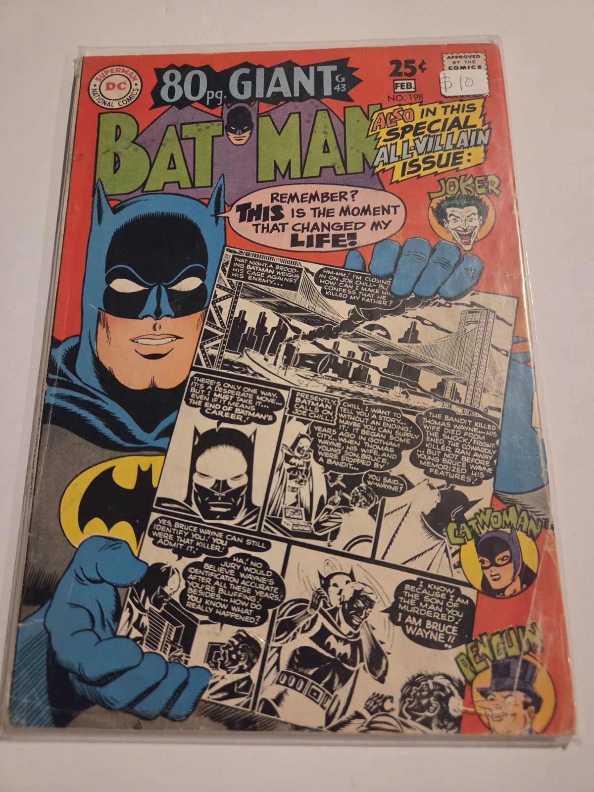 Batman #198 (1968) 80 Page Giant ~ Joker ~ DC Comics Batman #198 (1968) 80 Page Giant ~ Joker ~ DC Comics
