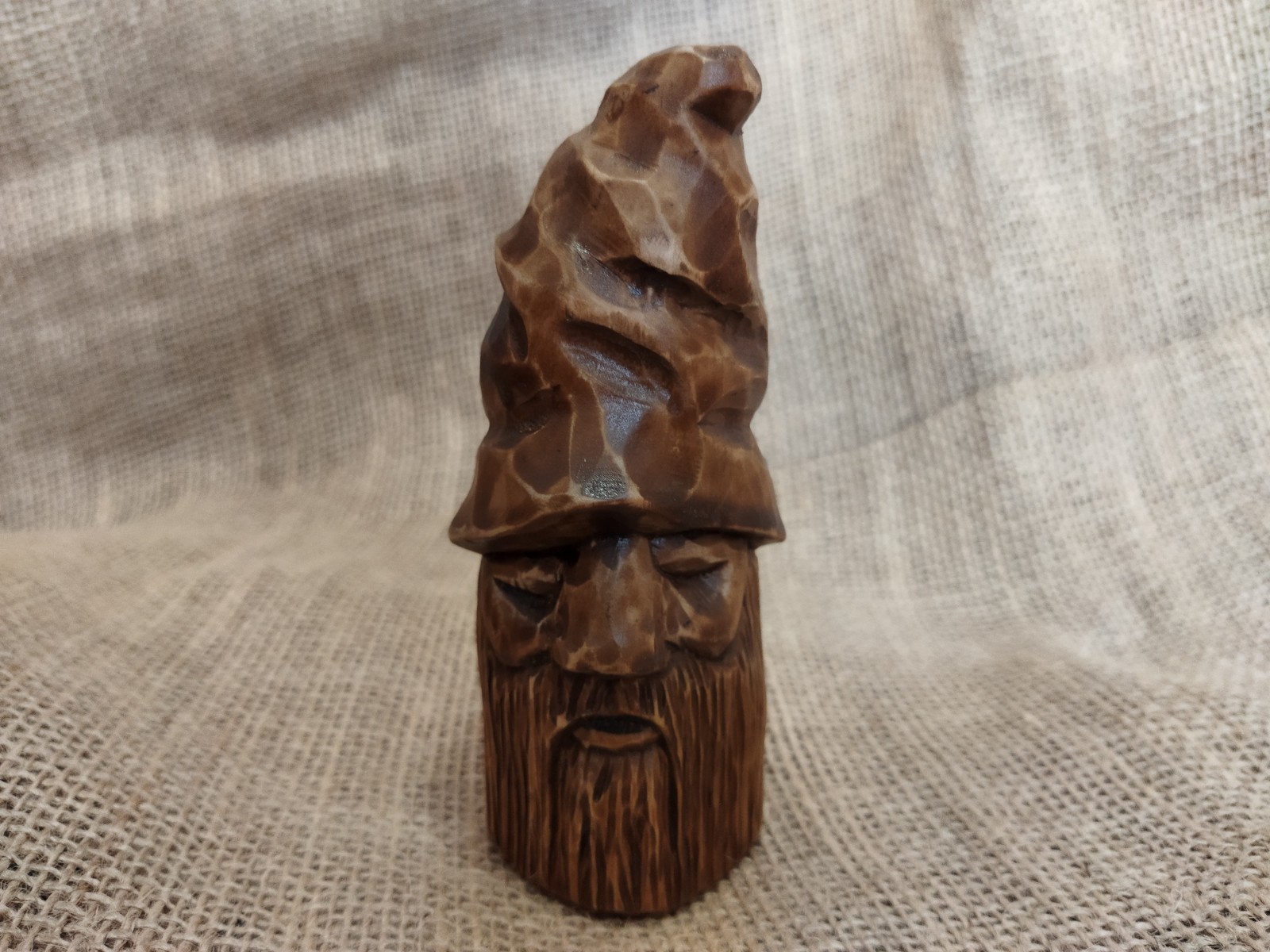 Primitive Wooden Gnome Statue, Hand Carved Folk Art Elf, Rustic Decor Primitive Wooden Gnome Statue, Hand Carved Folk Art Elf, Rustic Decor