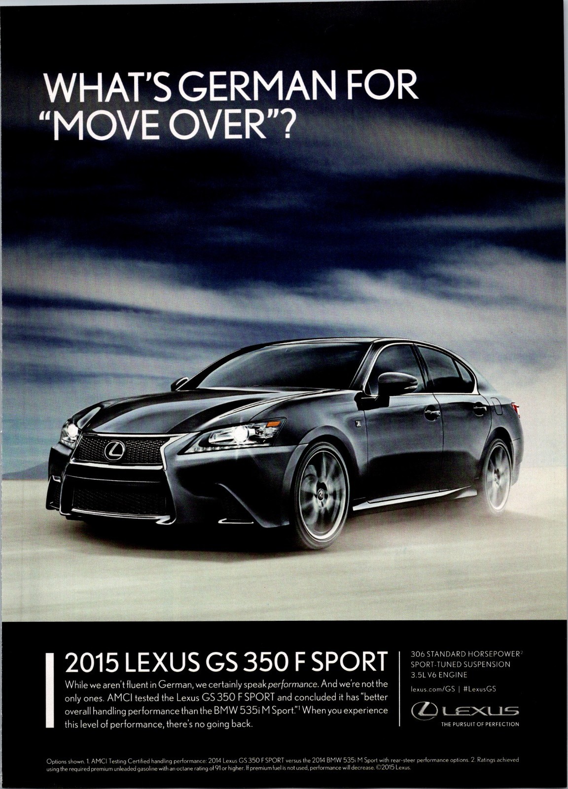 2015 • Lexus GS 350 Sport Print Ad • Fashion 2000s Style GA.18
