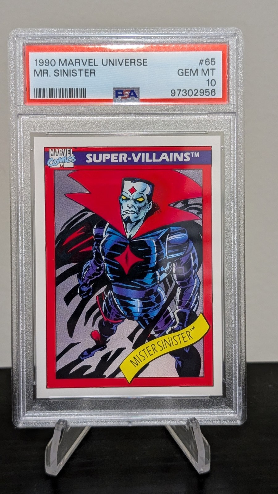 1990 Impel Marvel Universe Mr. Sinister PSA 10 Gem Mint 1990 Impel Marvel Universe Mr. Sinister PSA 10 Gem Mint