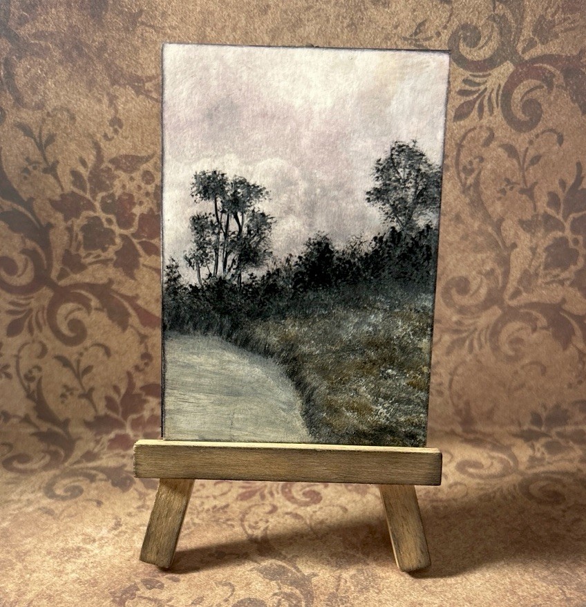 ACEO Original Landscape painting By Artist TTT-TTTCREATIONS STORE