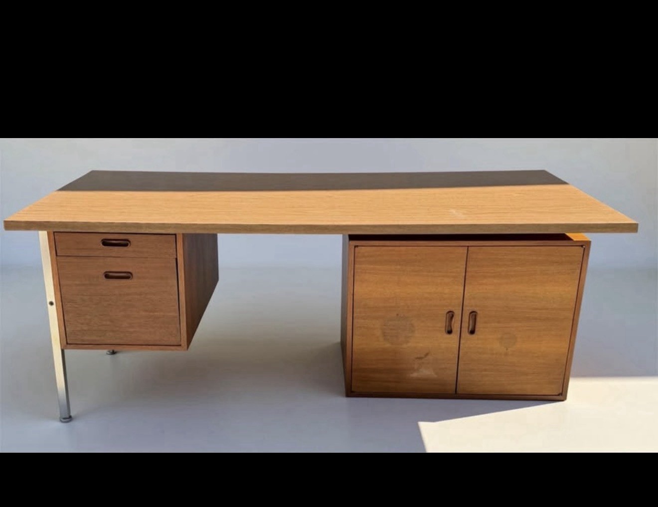 George Nelson Omni Wall System Herman Miller Vintage MCM Desk Cabinet 72” Rare