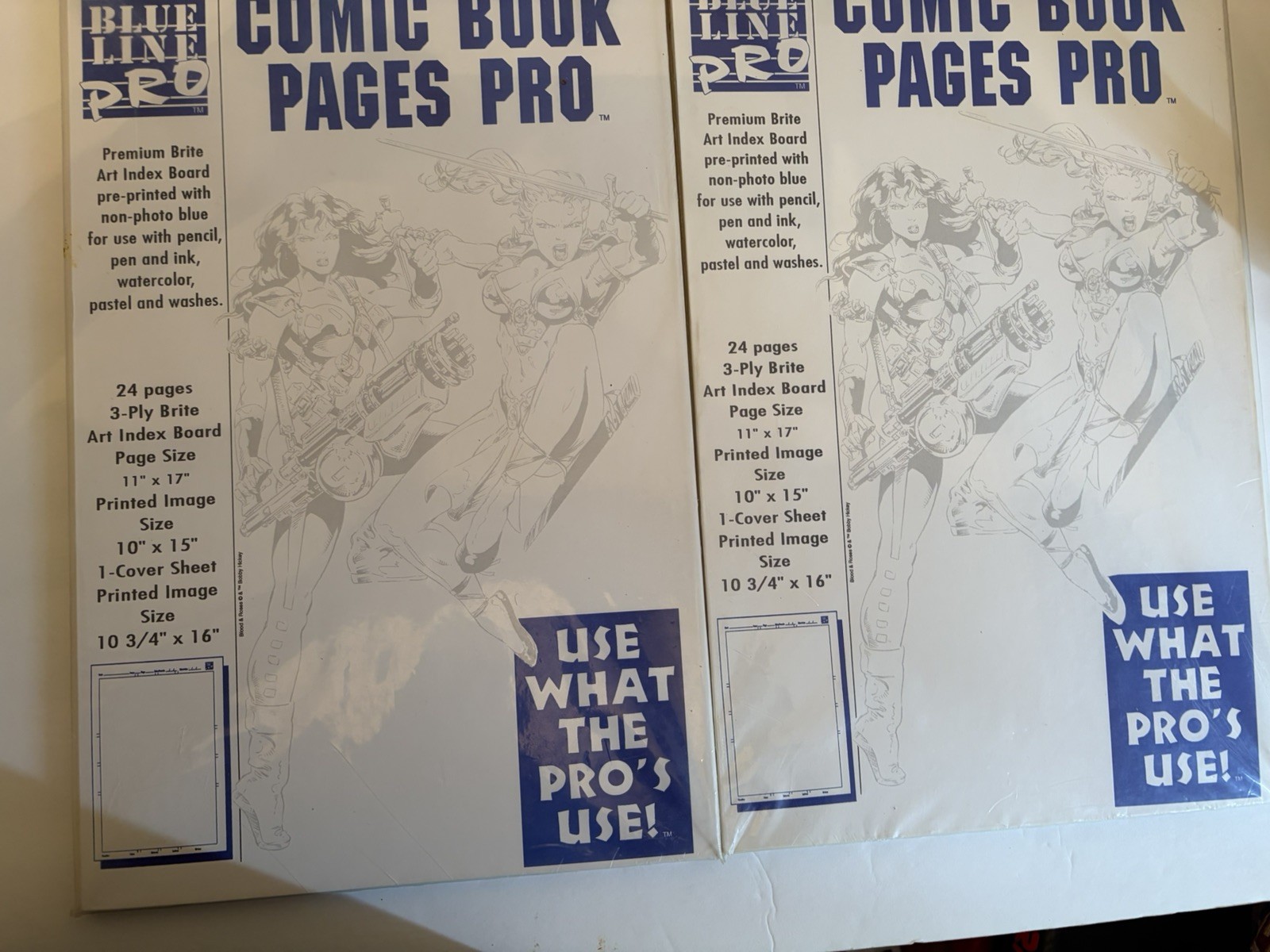 Blue Line Comic Book Pro Traditional Art Boards,2Sets, 11x17,24 Pages, 3 ply Blue Line Comic Book Pro Traditional Art Boards,2Sets, 11x17,24 Pages, 3 ply