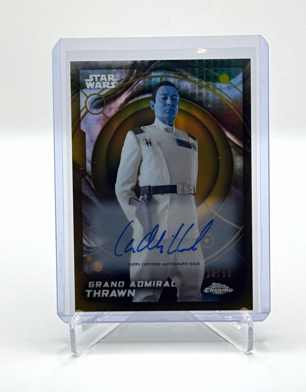 2026 Topps Chrome Star Wars: Grand Admiral Thrawn Lars Mikkelsen Auto #33 /50