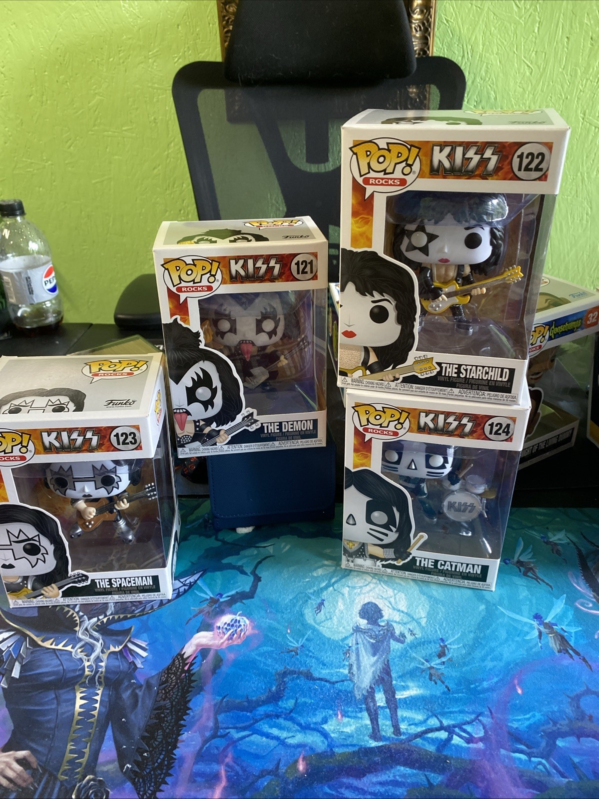 Funko Pop KISS Rock N Roll Band Set Of 4 🔥🔥 2019 Spaceman Starchild Demon