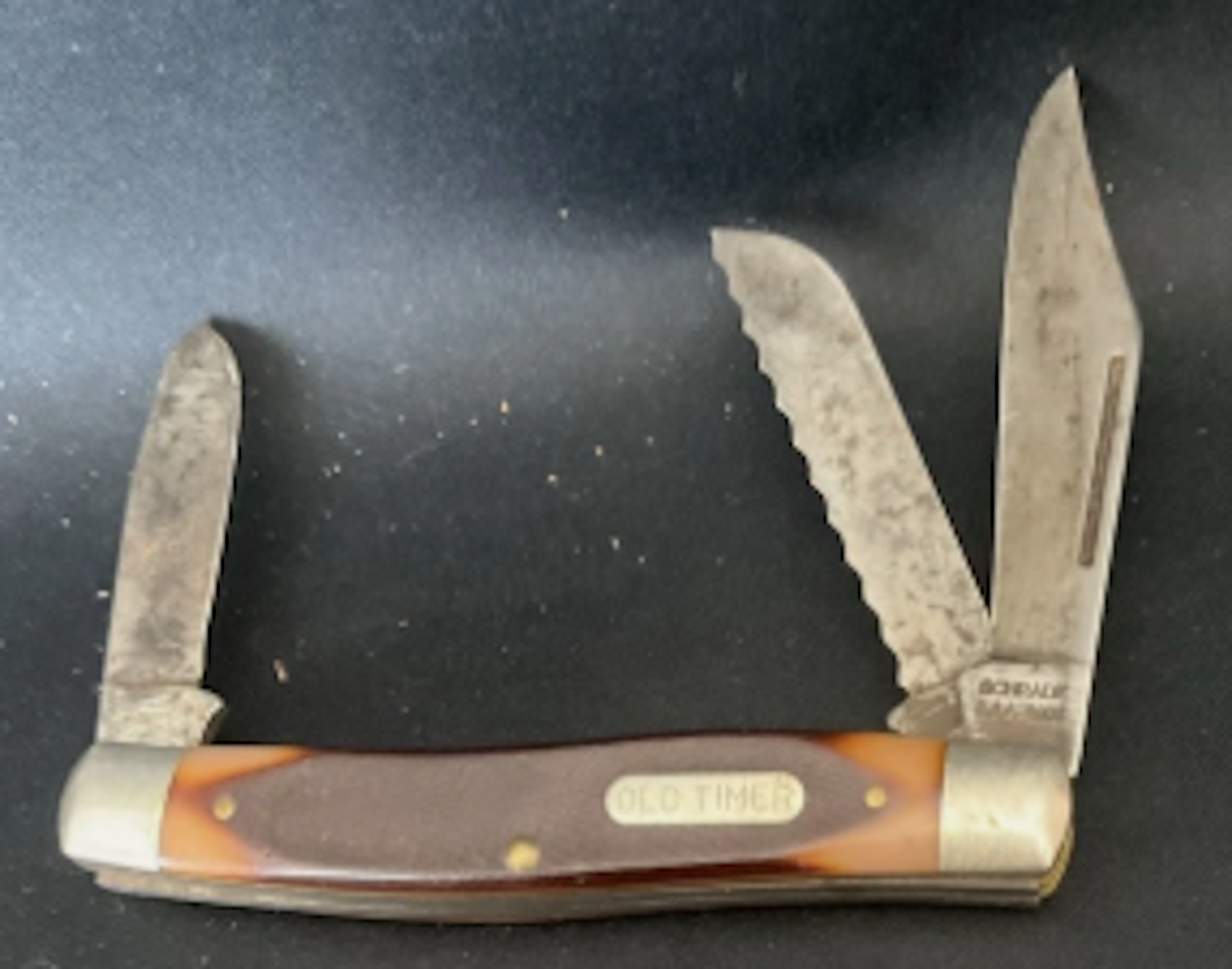 VINTAGE SCHRADE USA 89OT OLD TIMER BLAZER 3 BLADE LARGE STOCKMAN POCKET KNIFE VINTAGE SCHRADE USA 89OT OLD TIMER BLAZER 3 BLADE LARGE STOCKMAN POCKET KNIFE