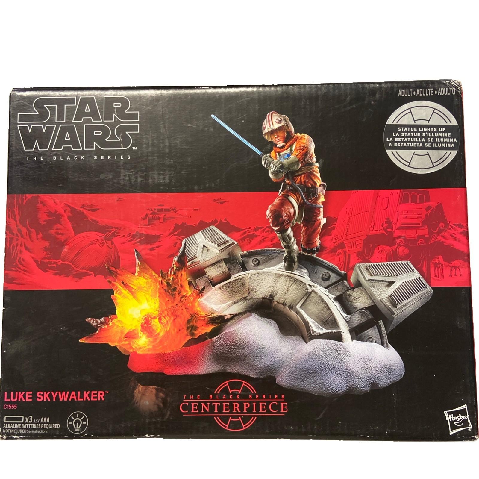 Hasbro Star Wars Black Series Centerpiece Luke Skywalker Light-Up Statue