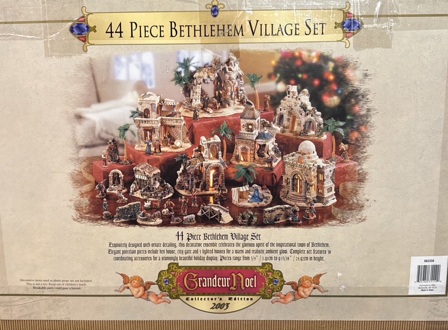 RARE Grandeur Noel 44 Piece Bethlehem Village Nativity Collector's Edition 2003 RARE Grandeur Noel 44 Piece Bethlehem Village Nativity Collector's Edition 2003