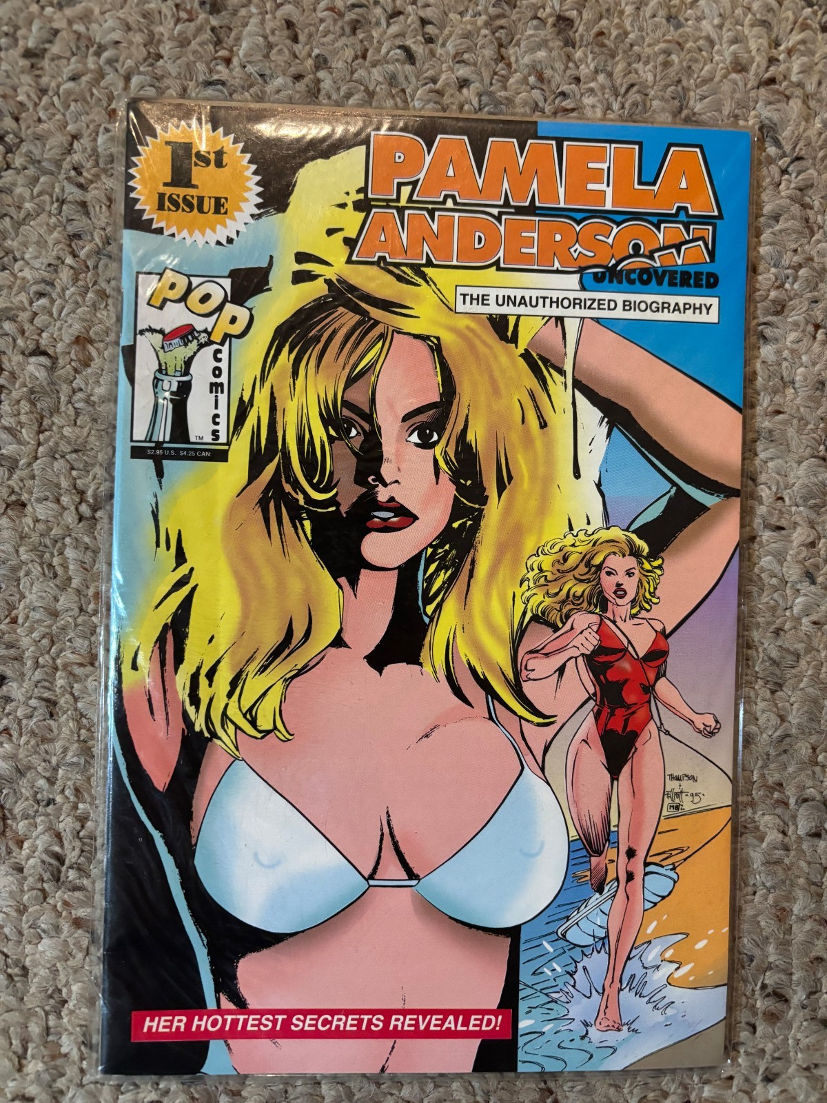 Pamela Anderson Uncovered Biography 1st. Issue (Pop Comics, 1995) New