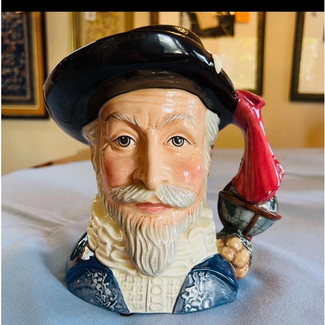 Royal Doulton Sir Walter Raleigh Character Signed Jug 2002 D7169 Ltd Ed 81/1000 Royal Doulton Sir Walter Raleigh Character Signed Jug 2002 D7169 Ltd Ed 81/1000