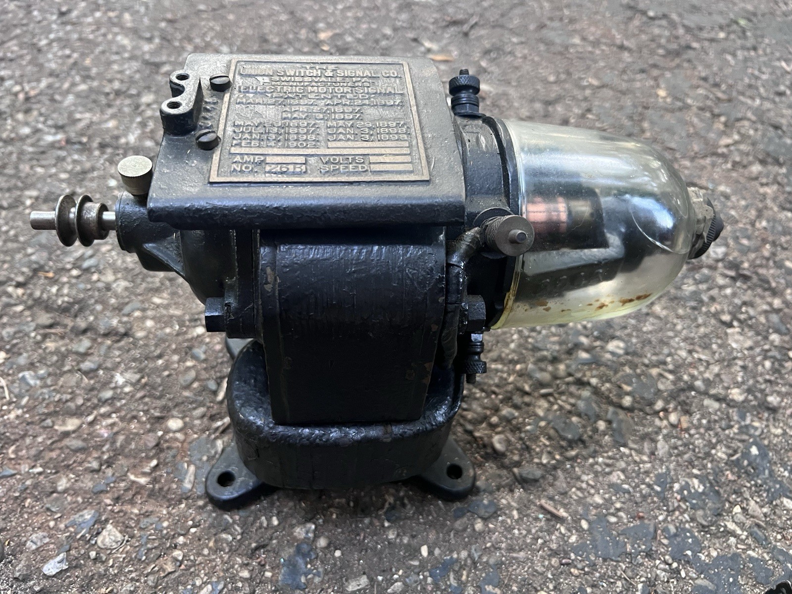 Early Antique Electric Union Switch Signal 26b Motor Railroad Semaphore Rr Train