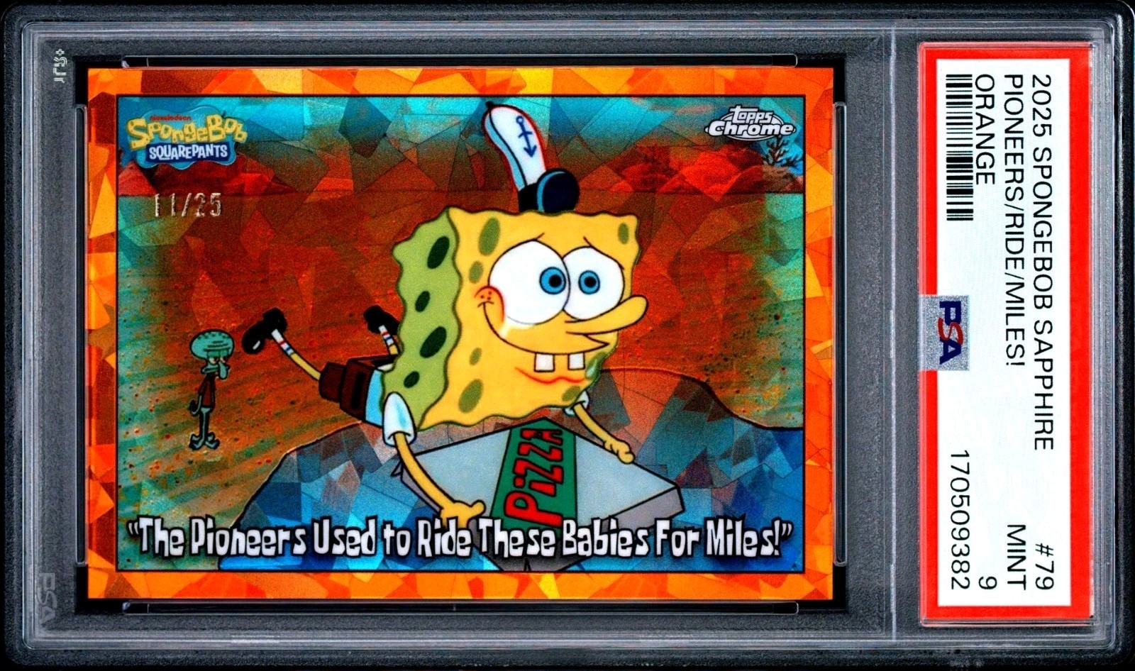 2025 Topps Chrome Sapphire SpongeBob 2025 Topps Chrome Sapphire SpongeBob