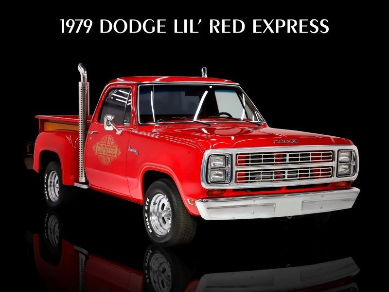 1979 Dodge Lil' Red Express Pickup Truck NEW Metal Sign: 12x16