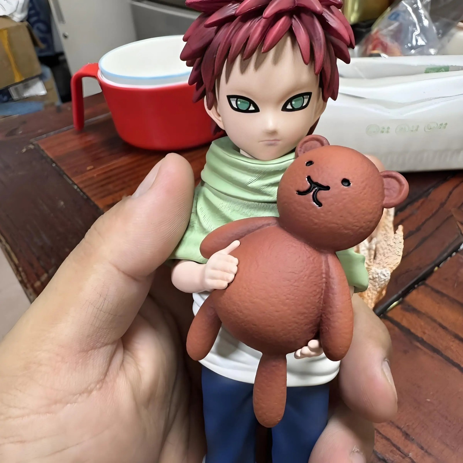 Naruto Shippuden Gaara Kid Version 20cm PVC Anime Figure Collectible Model Toy