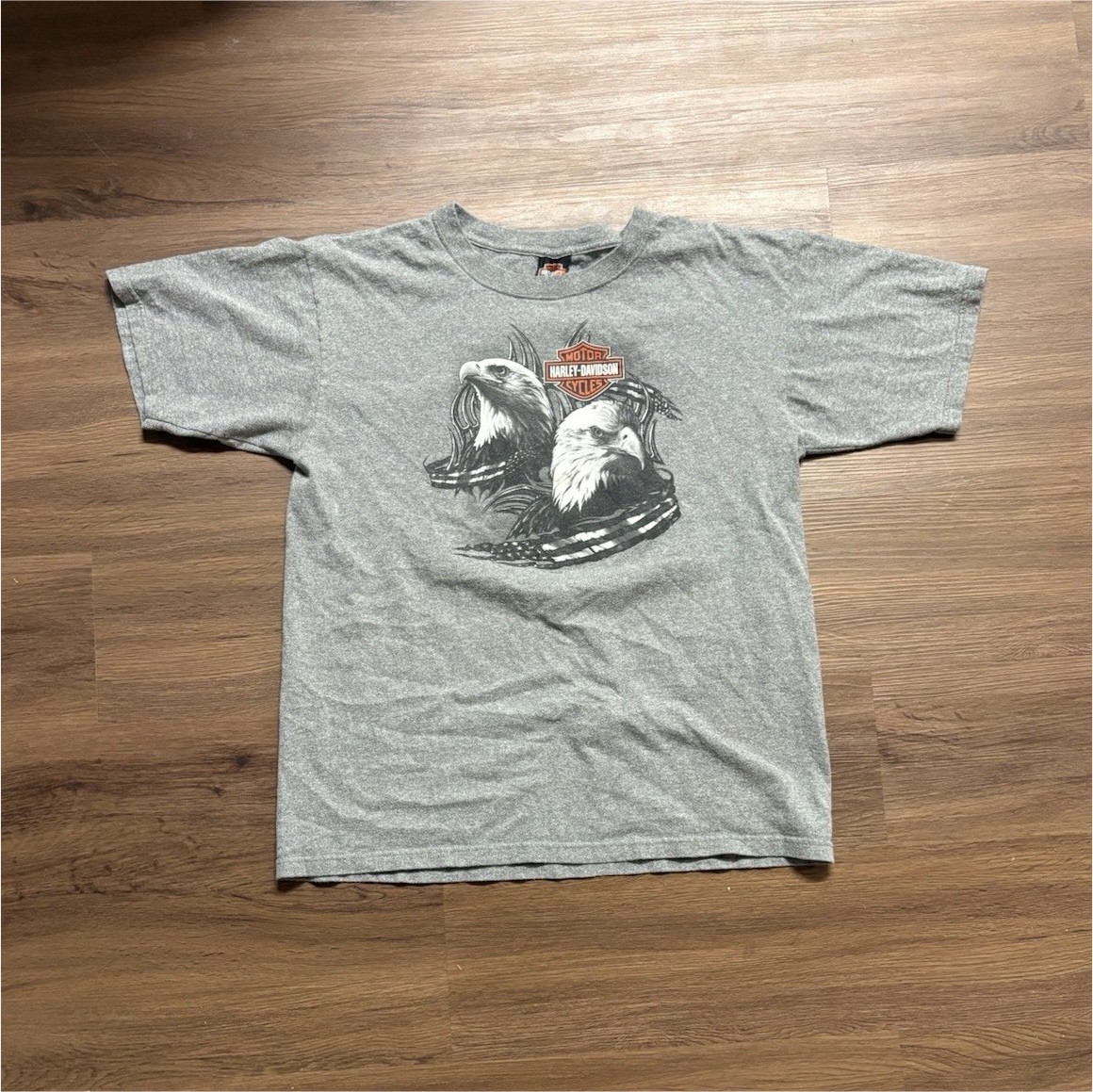 Harley-Davidson Fort Myers Florida Gray Graphic Motorcycle T-Shirt, Size L