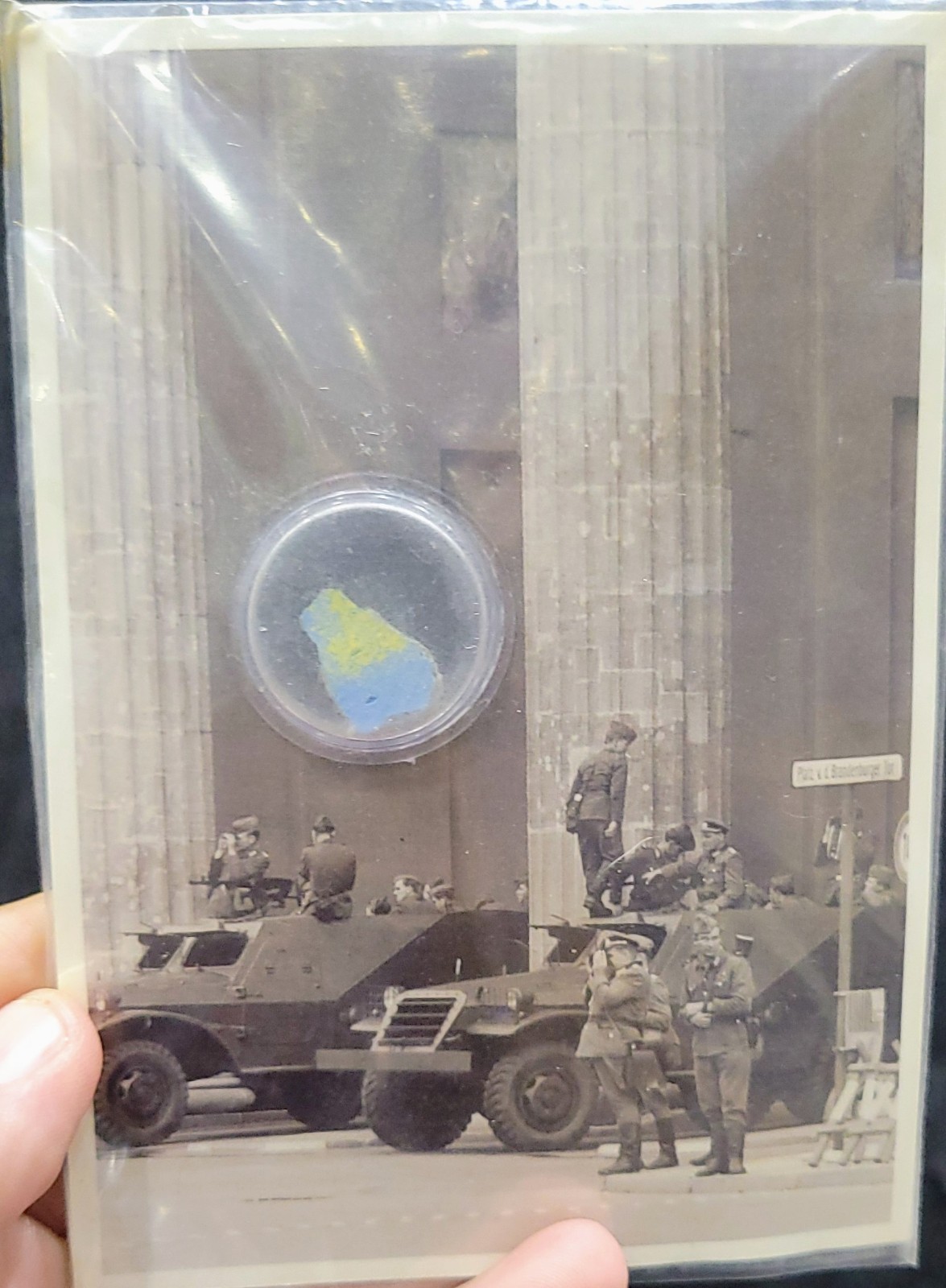 Germany Original Piece of The Berlin Wall in Photo Postcard Berlin RPPC #2 Germany Original Piece of The Berlin Wall in Photo Postcard Berlin RPPC #2