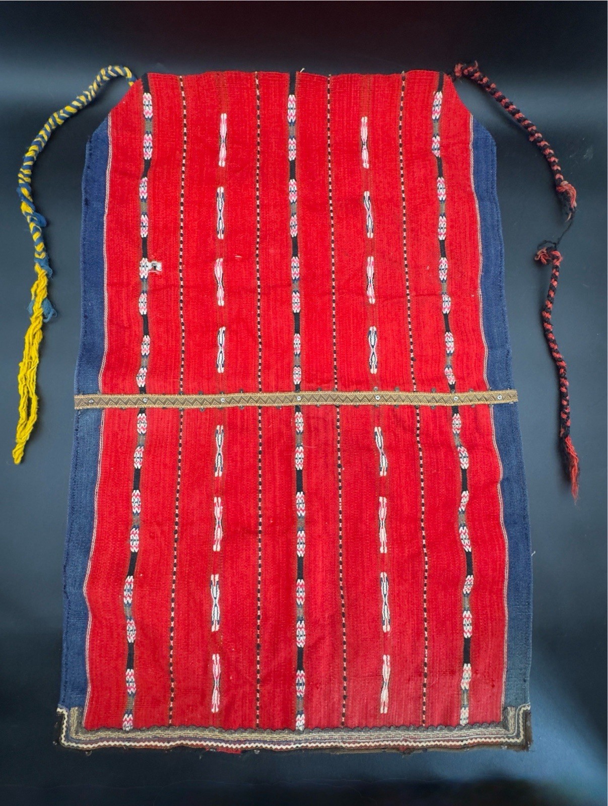 Vintage Traditional Balkan Apron. Bulgarian Folk Art. Vintage Traditional Balkan Apron. Bulgarian Folk Art.