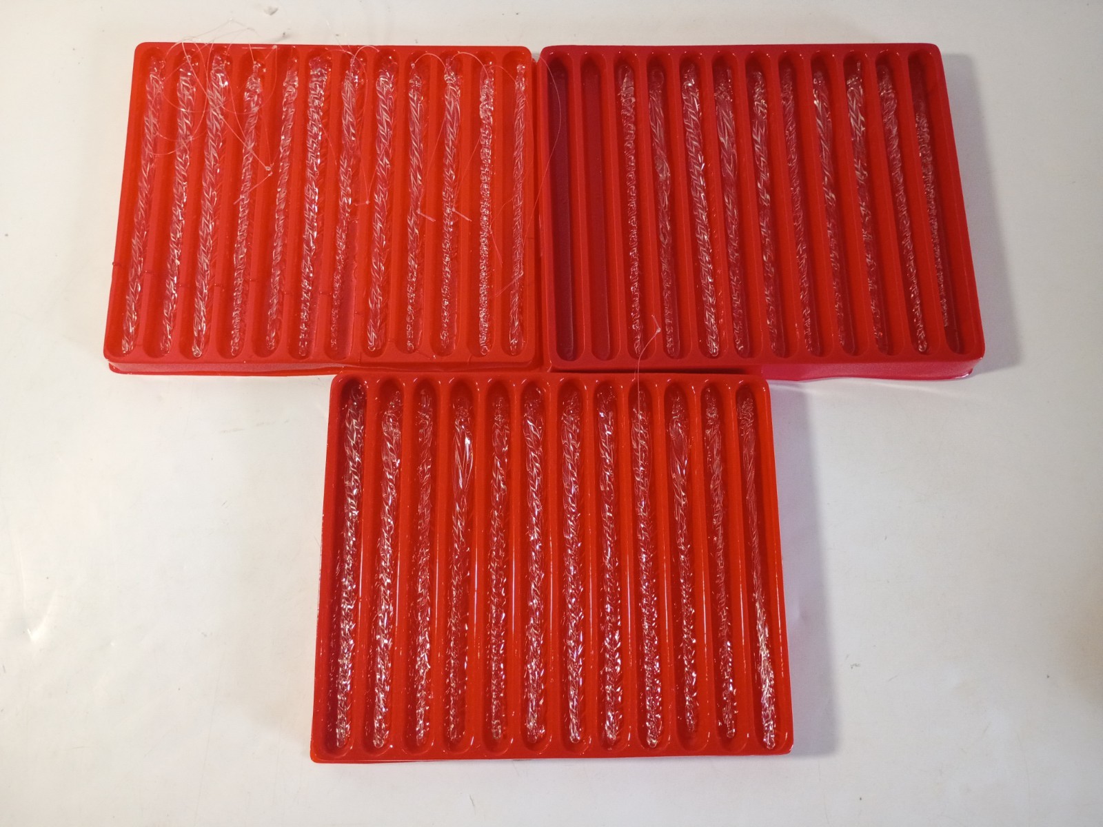 VTG Lot of 33 Glass Icicle Christmas Tree Ornaments 5.5 VTG Lot of 33 Glass Icicle Christmas Tree Ornaments 5.5