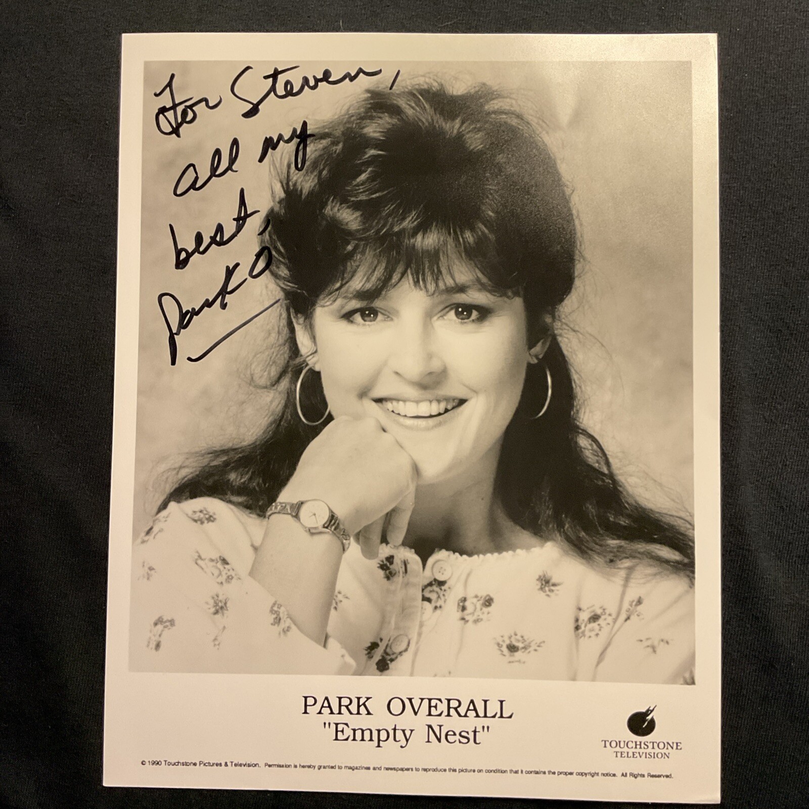 Park Overall Empty Nest VTG Autograph Signed B&W Photograph Inscr To Steven Park Overall Empty Nest VTG Autograph Signed B&W Photograph Inscr To Steven