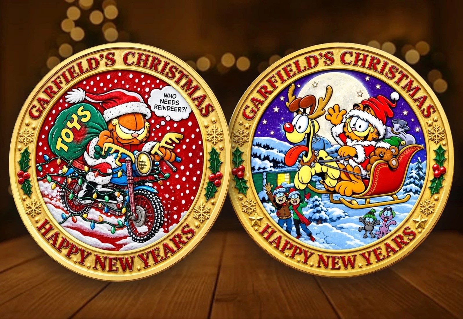 Garfield’s Christmas & Happy New Year Commemorative Coin Garfield’s Christmas & Happy New Year Commemorative Coin