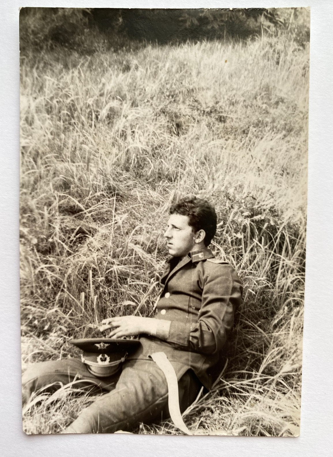 Handsome young man soldier military affectionate guy gay interest Vintage Photo Handsome young man soldier military affectionate guy gay interest Vintage Photo
