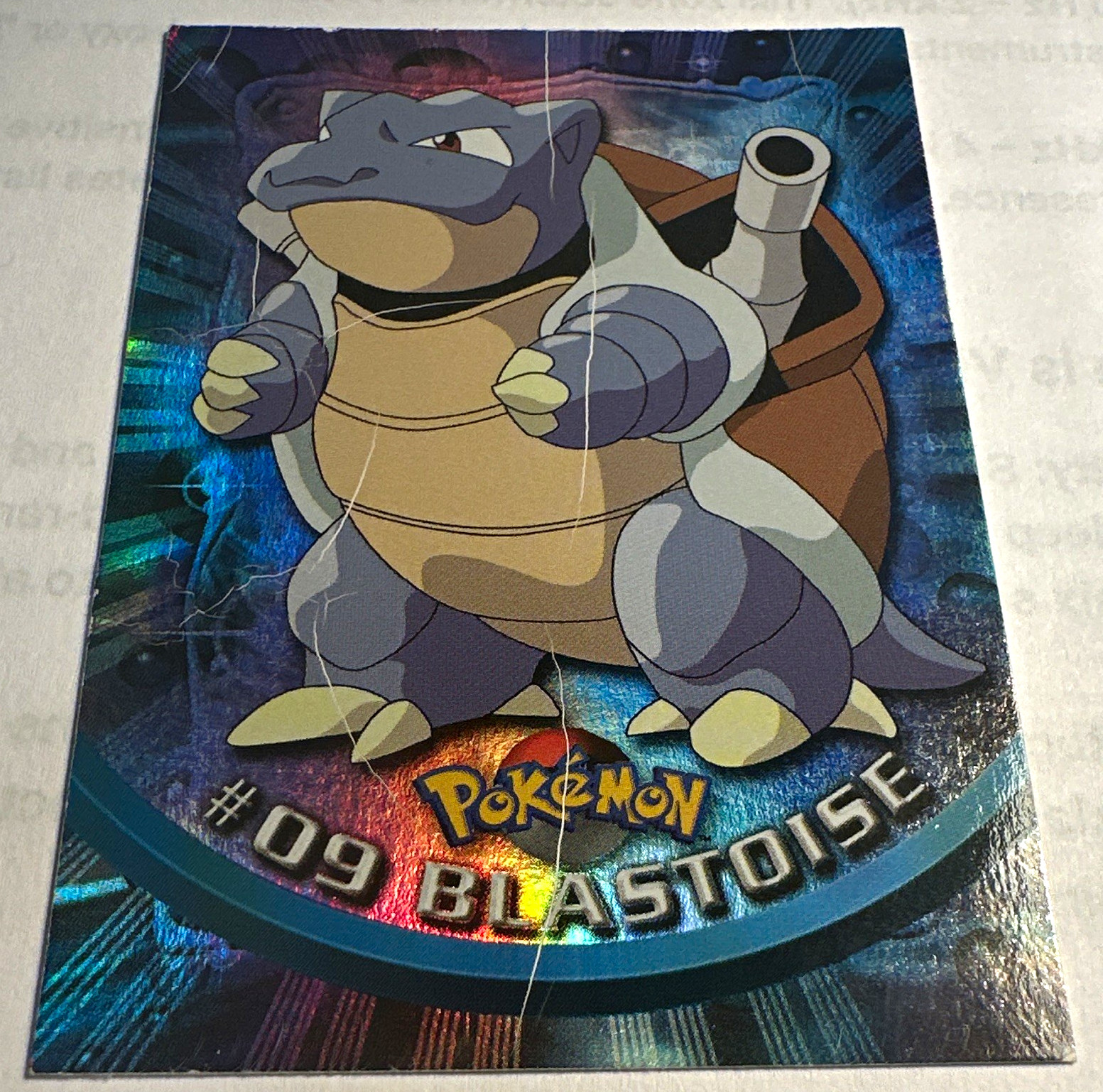 Topps Pokémon TV Animation Edition 1999 Blastoise #09 Hologram Card