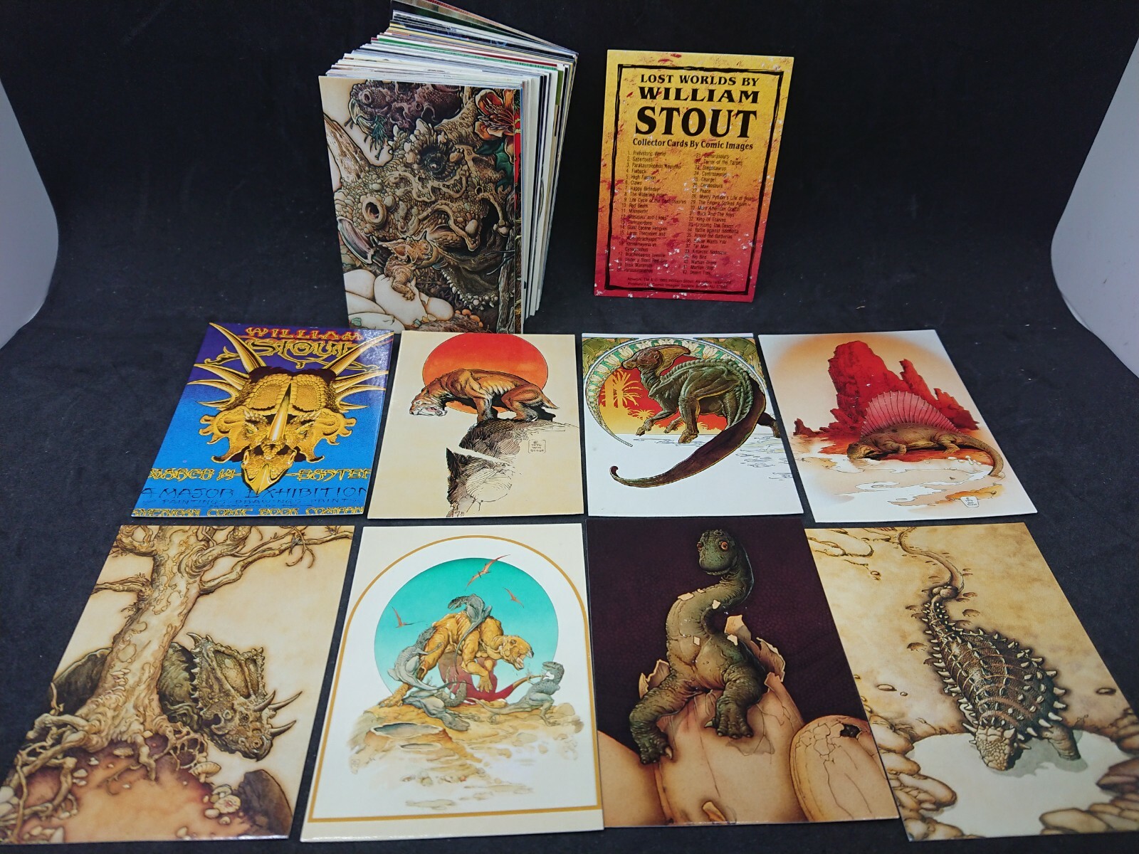 WILLIAM STOUT SERIES 1 1993 COMIC IMAGES COMPLETE BASE CARD SET OF 90 (1-90)