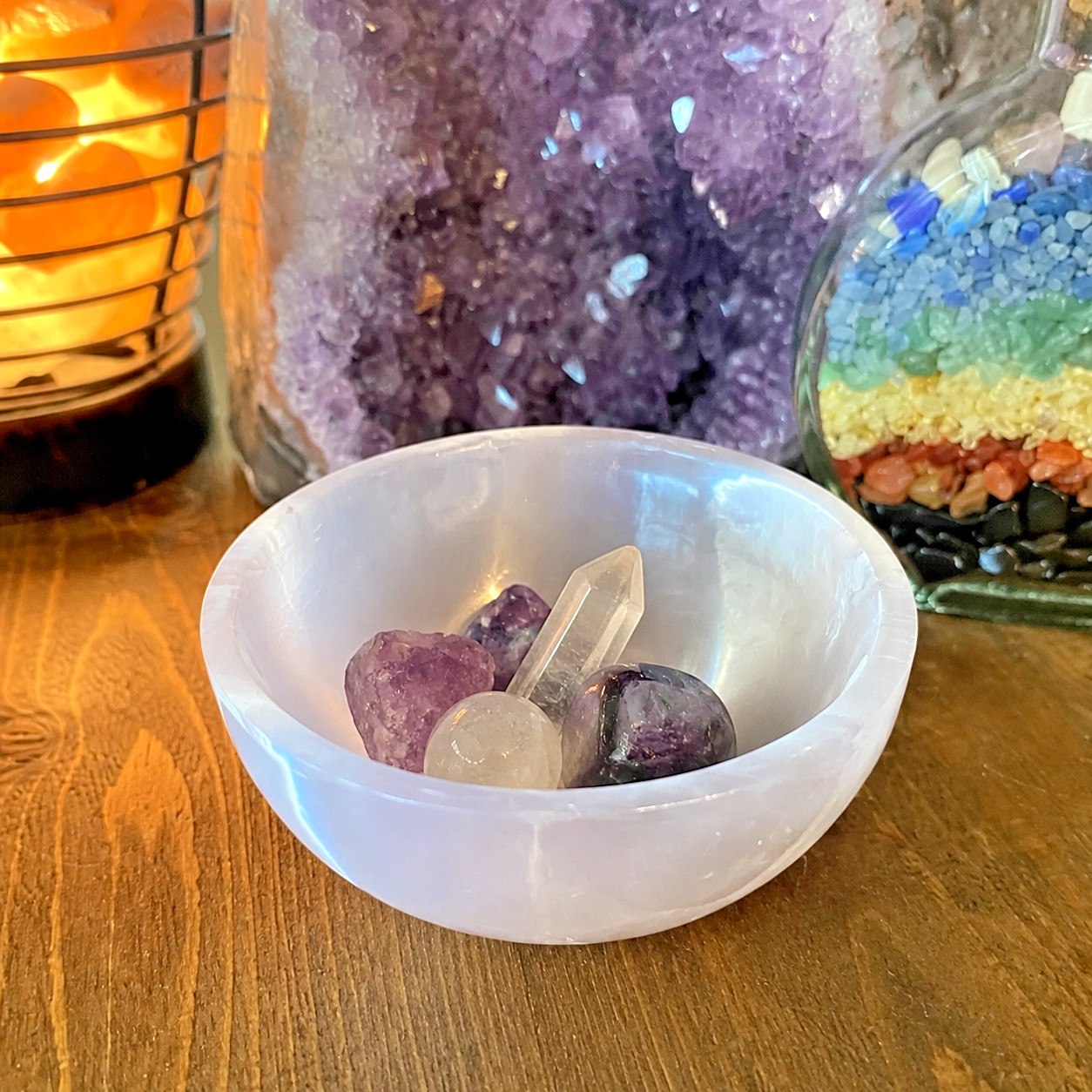 Natural Selenite Charging Bowl 3\