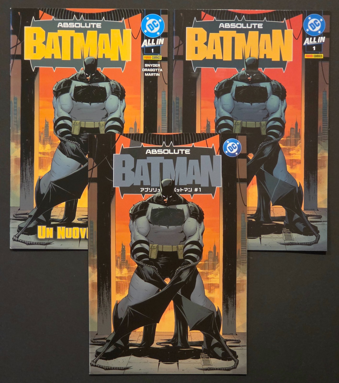Absolute Batman #1 (Set) Japanese Glow in the Dark / Panini Italy / Panini Spain