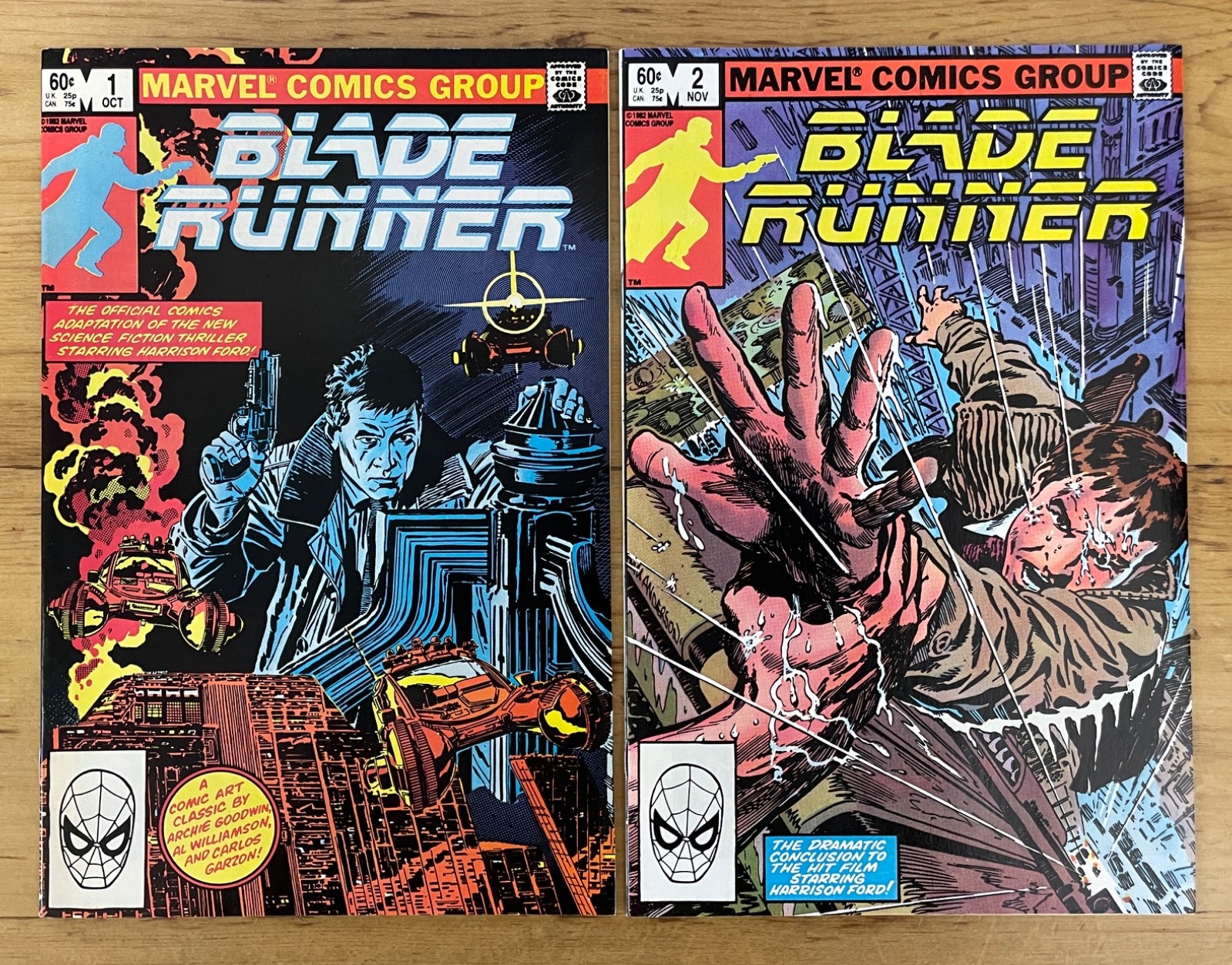BLADE RUNNER # 1 & 2 ~ MARVEL COMICS 1982 VF