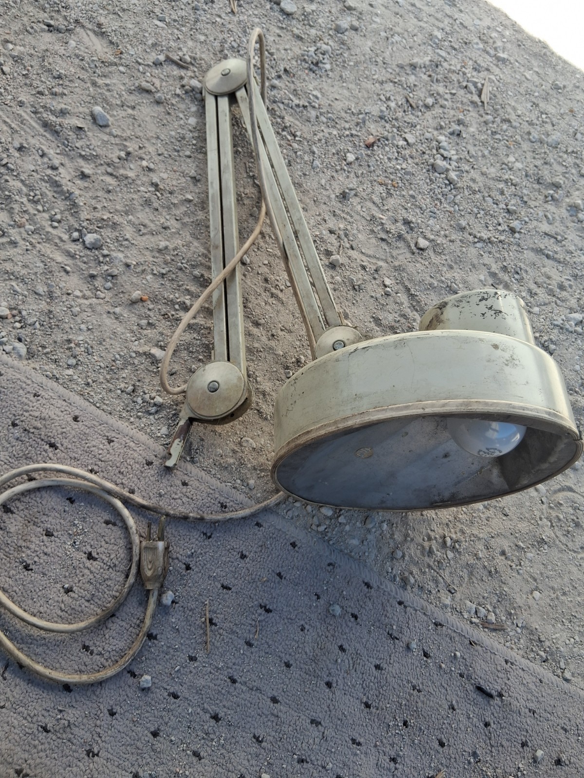 Vintage Metal Luxo Table, Desk  Lamp Very Rare, 1960s Works Will Clean Up Nicely