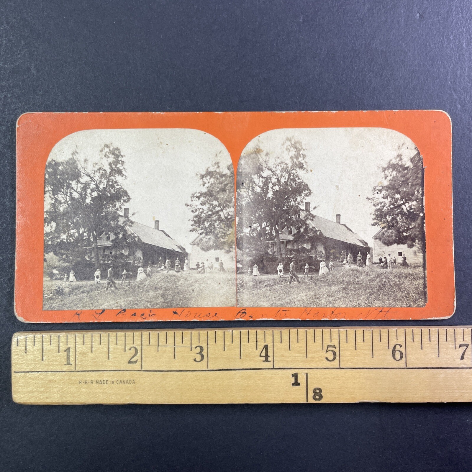 R. L. Coe\'s House Center Harbor NH Stereoview People 1860s New Hampshire R. L. Coe\'s House Center Harbor NH Stereoview People 1860s New Hampshire
