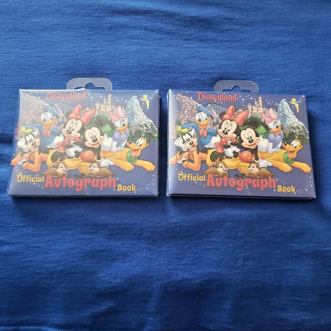 Disneyland Official Autograph Book Mickey & Friends Sealed & New LOT OF 2
