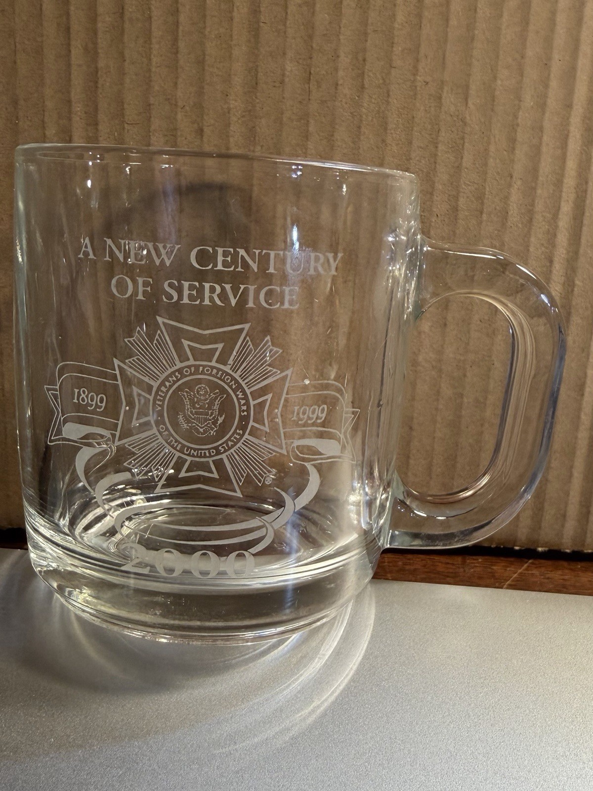 Rare A New Century Of Service Coffee Cup VFW Logo 2000 Anniversary Rare A New Century Of Service Coffee Cup VFW Logo 2000 Anniversary