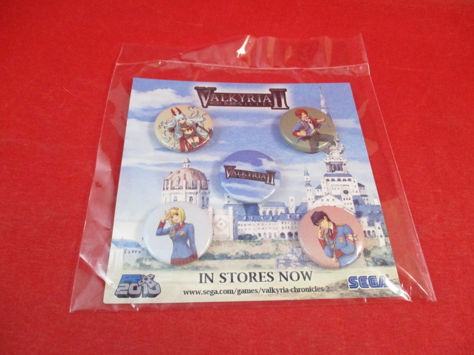 Valkyria Chronicles II Playstation Portable PSP Sega PAX 2010 Promo Pin Set