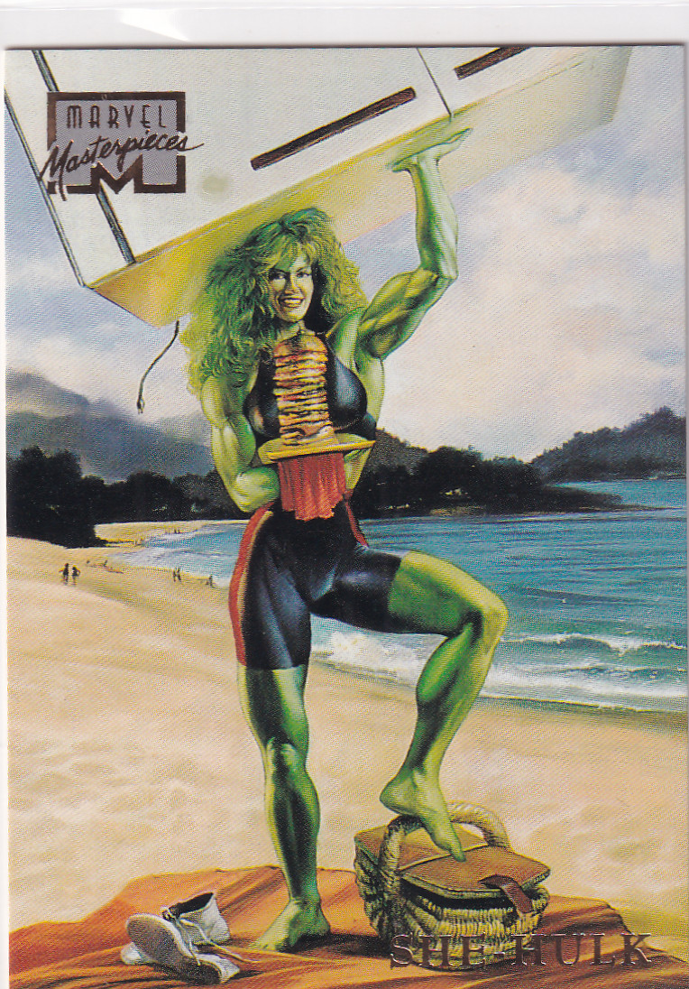1996 Fleer/SkyBox Marvel Masterpieces She-Hulk #42 Julie