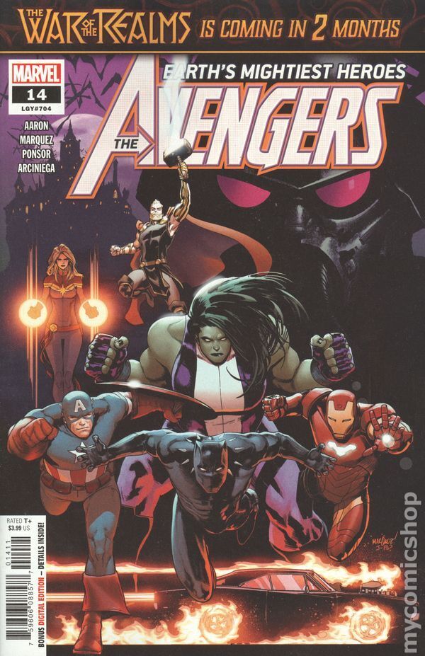 Avengers #14A Marquez VF/NM 9.0 2019 Stock Image