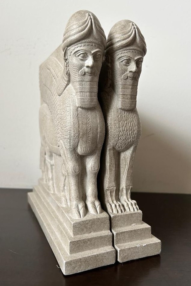Neo-Assyrian Winged Guardian Bookends from the Metropolitan Museum of Art 