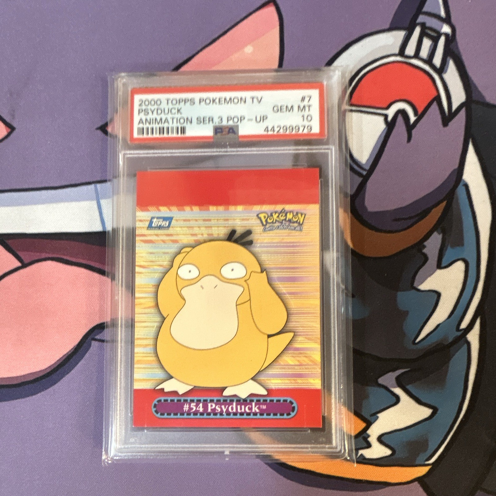 Topps 2000 Pokémon TV Animation Edition Series 3 Pop-Up #7 Psyduck PSA 10