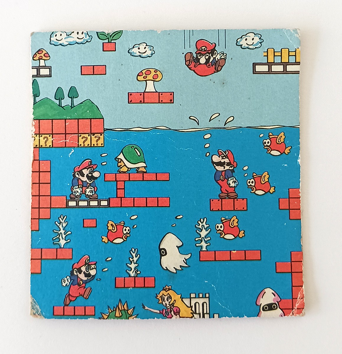 Retro Vintage Super Mario Bros. Card 3 x 3