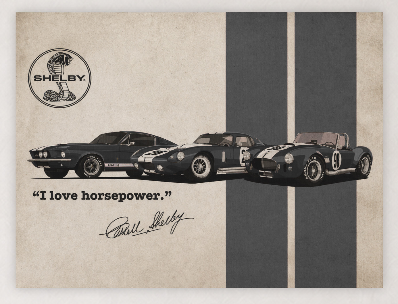 24X18 CARROLL SHELBY \