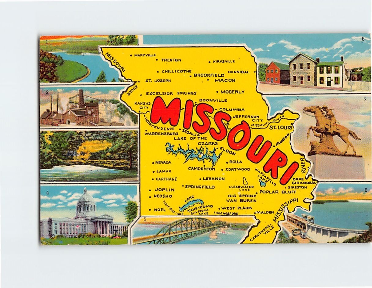 Map & Attractions of Missouri USA Q-22876