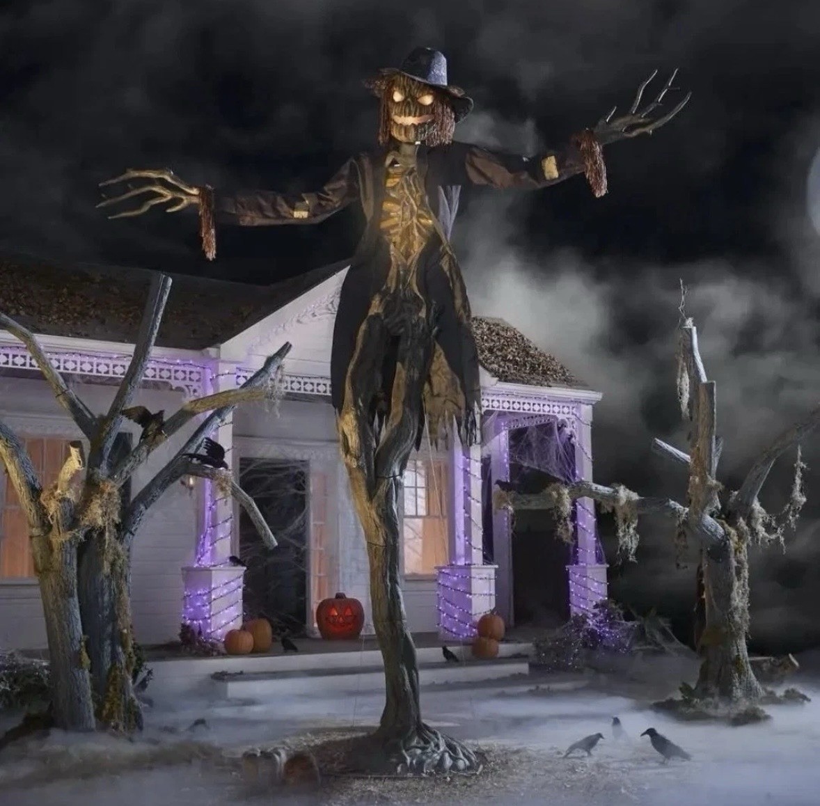 Home Accents Holiday 15 ft. Gruesome Grounds Giant-Sized Animated LED Worricrow Home Accents Holiday 15 ft. Gruesome Grounds Giant-Sized Animated LED Worricrow