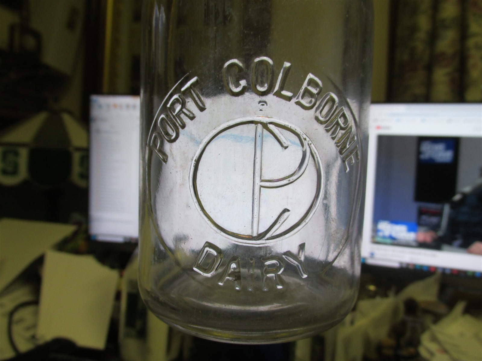 Port Colborne, Ontario Canada -Port Colborne Dairy TREP Milk Bottle