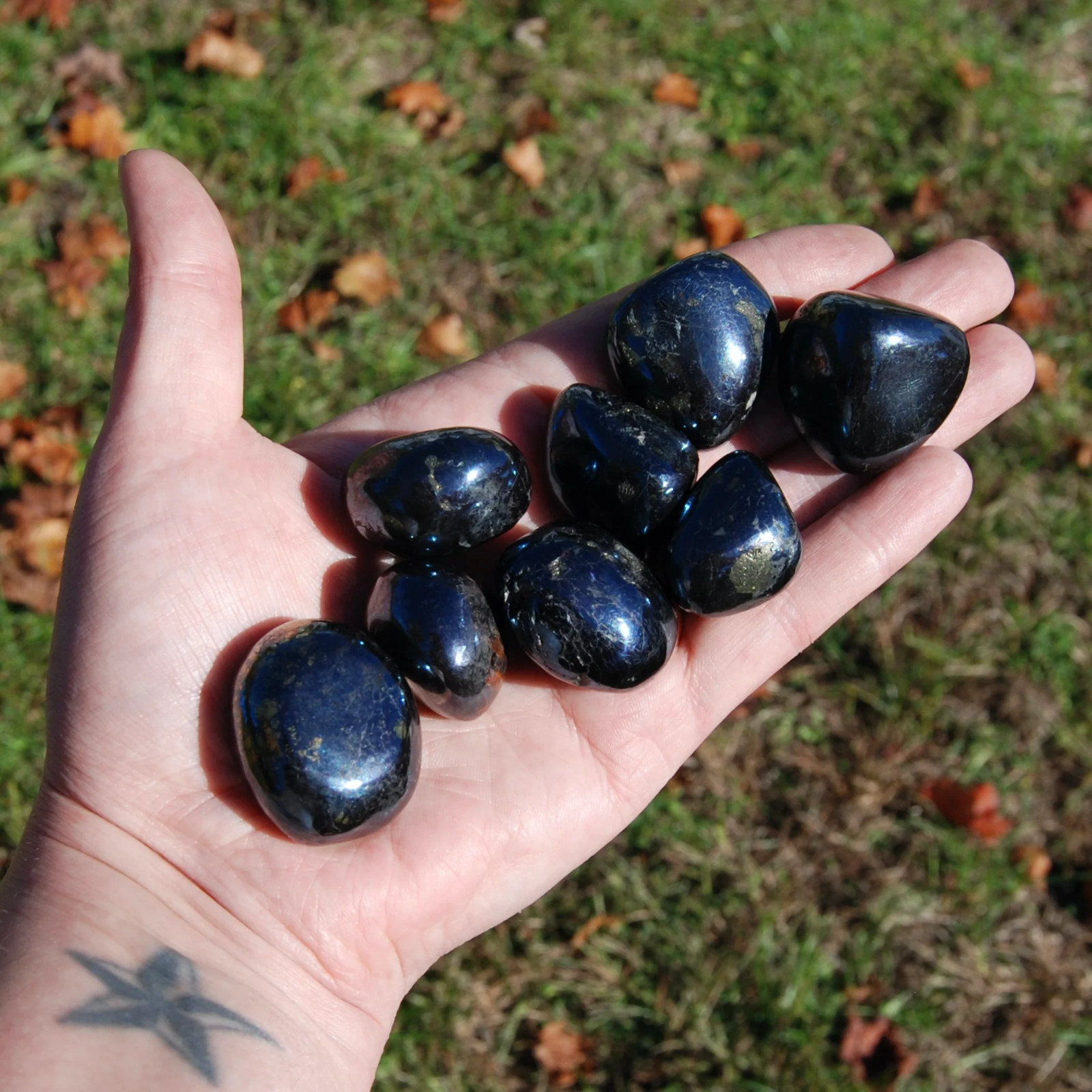 RARE Covellite Crystal Tumbled Stones, AAA Top Quality Blue Covelite, Peru RARE Covellite Crystal Tumbled Stones, AAA Top Quality Blue Covelite, Peru